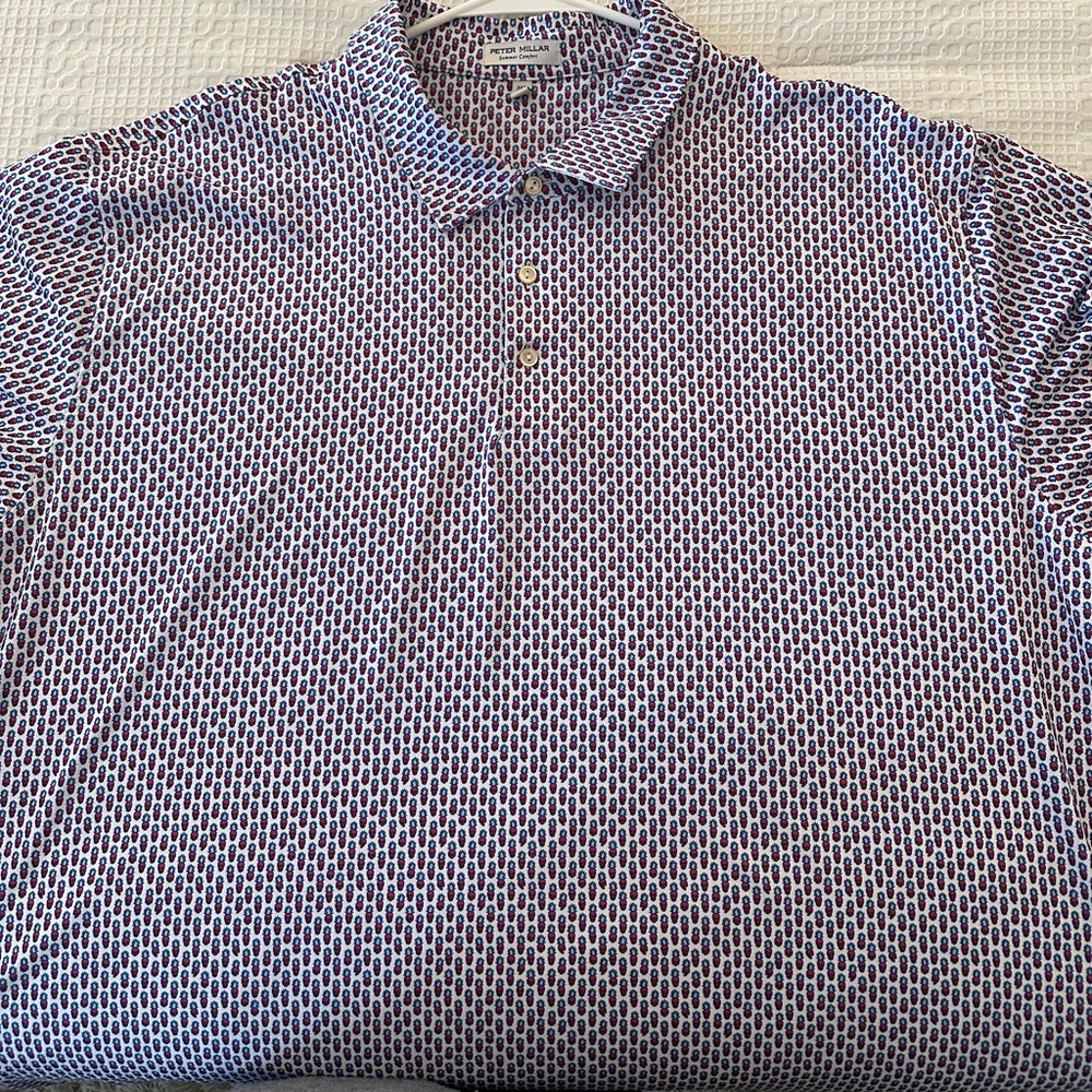 Lot of five men's golf polo, like new, Peter Millar brand